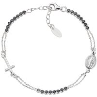 Bracciale Amen Donna Croci in Argento Zircone BRCRMIBNZ3 - BRCRMIBNZ3